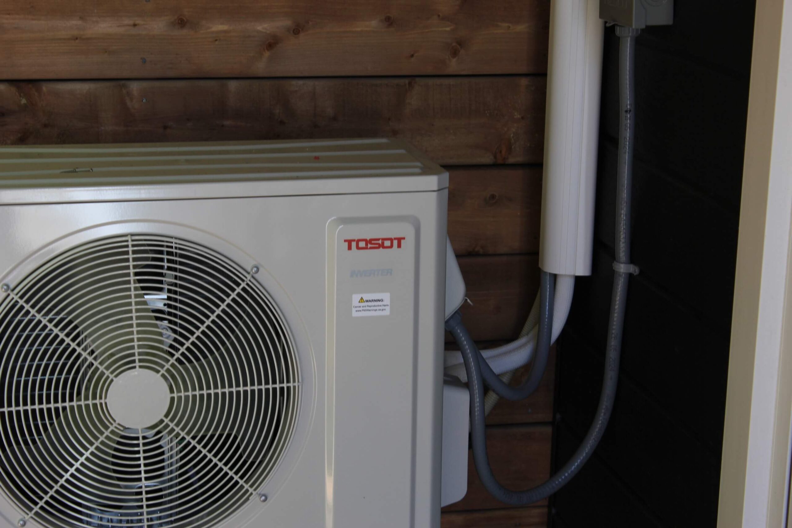 F/N HVAC Installed Exterior Heat Pump Units On Balcony