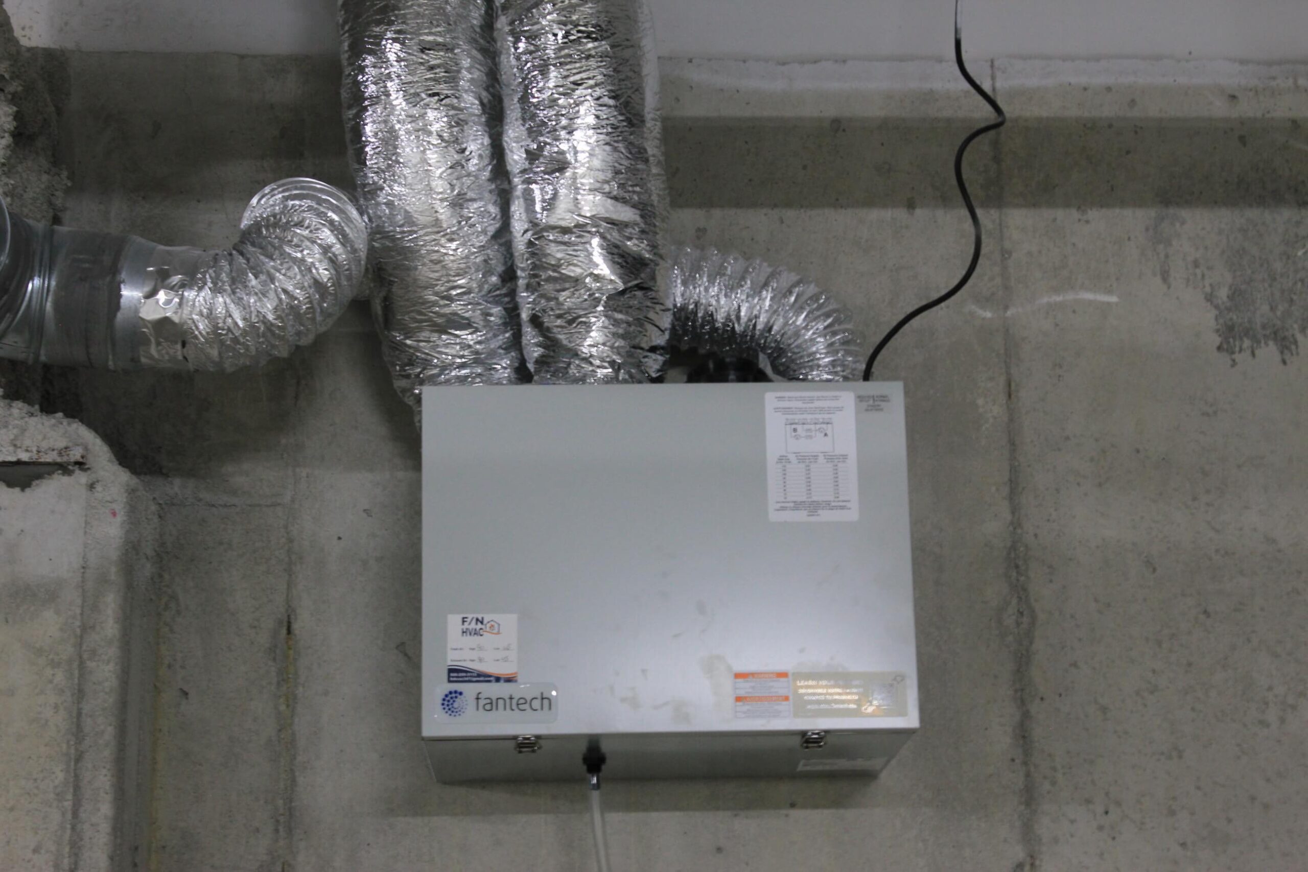 F/N HVAC Installed Heat Recovery Ventilator (HRV)
