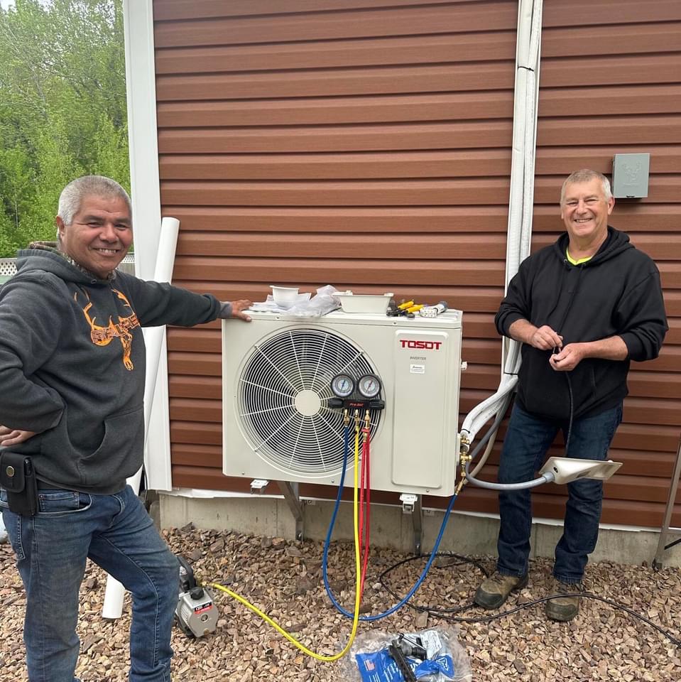 Stephen and Mike onsite after an installation